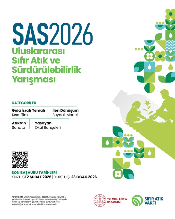 2026 Uluslararası Sıfır Atık ve Sürdürülebilirlik Yarışması Başvuruları Başladı