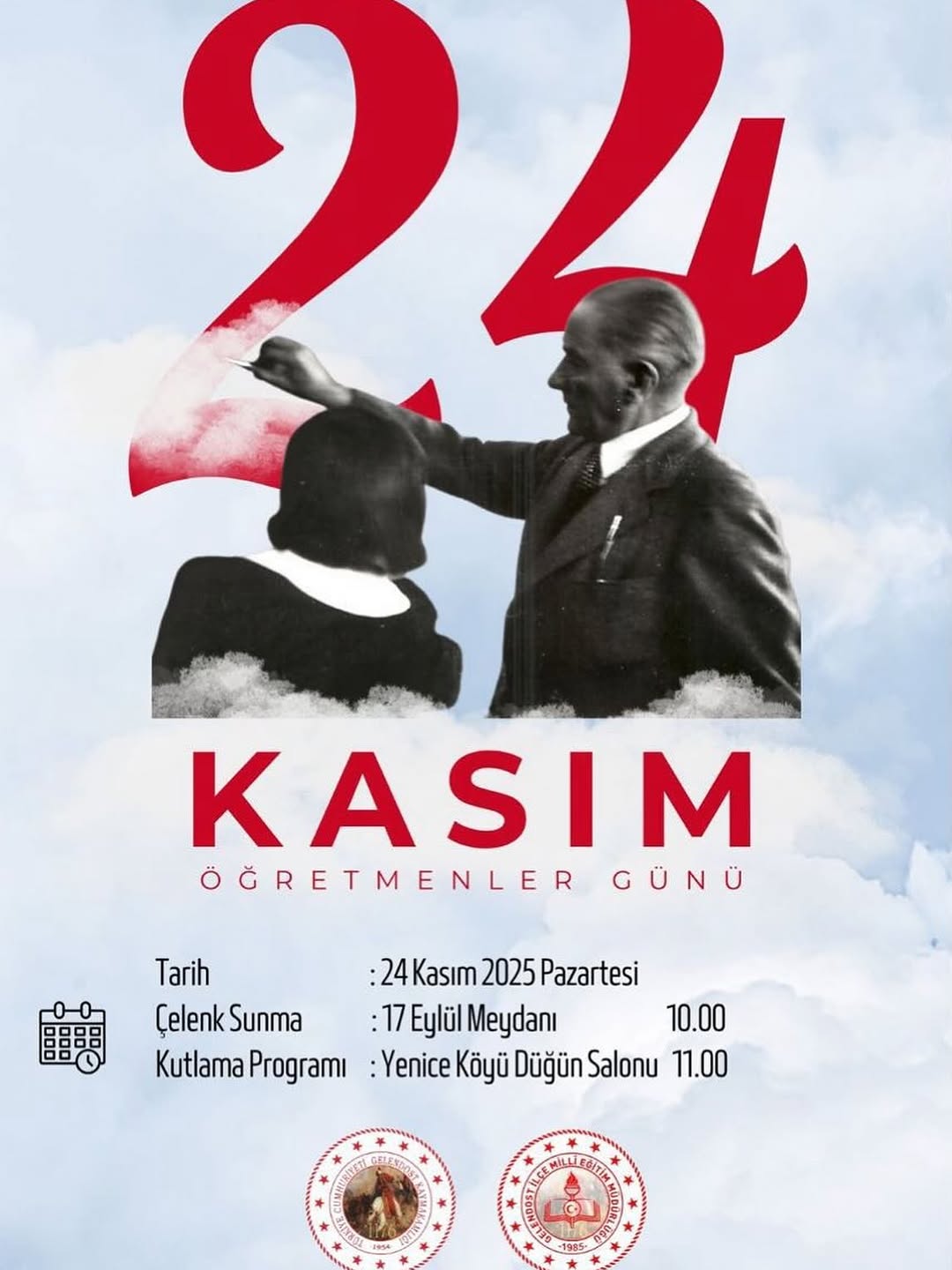 Gelendost Kaymakamlığı'ndan Öğretmenler Günü Kutlaması