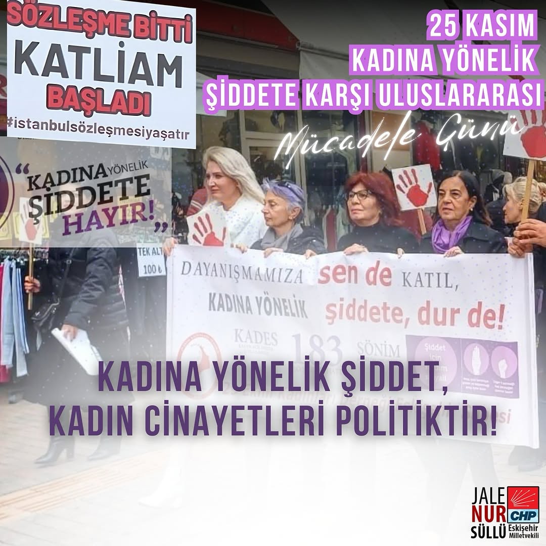 25 Kasım Kadına Yönelik Şiddete Karşı Uluslararası Mücadele Günü