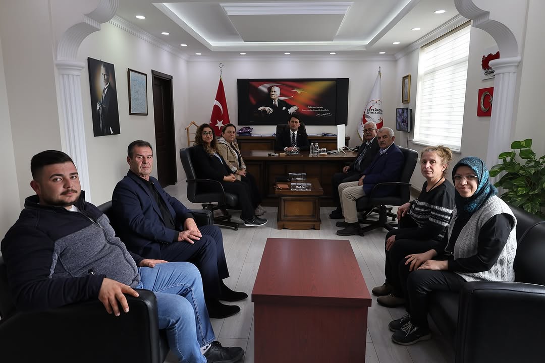 CHP İlçe Başkanı Yusuf BAYKARA, Kaymakam Ali KANTİLAV'ı Ziyaret Etti