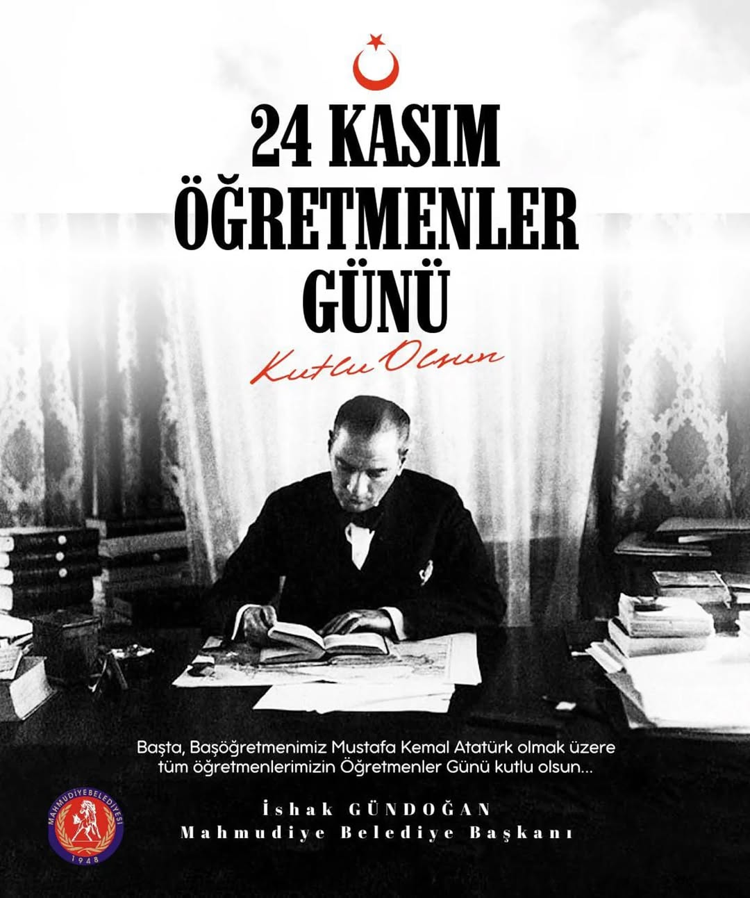 24 Kasım Öğretmenler Günü Kutlaması - Mahmudiye Belediye Başkanı İshak GÜNDOĞAN