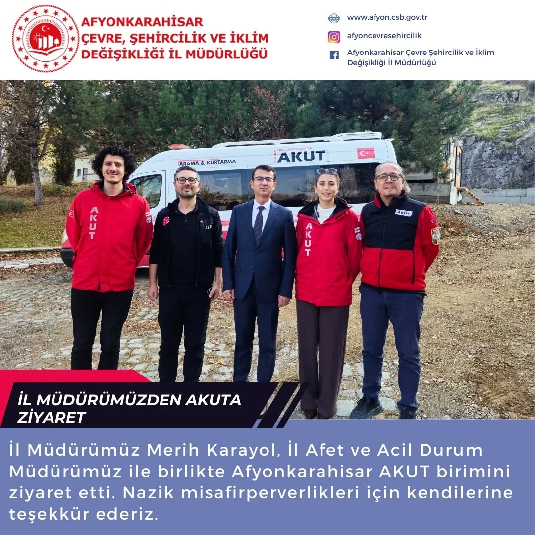 Afyonkarahisar Çevre Şehircilik ve İklim Değişikliği İl Müdürlüğü