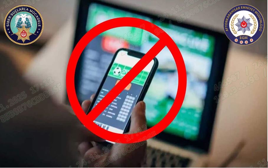 Afyonkarahisar'da Yasa Dışı Bahis Operasyonu: 3 Şüpheli Hakkında Adli İşlem Yapıldı