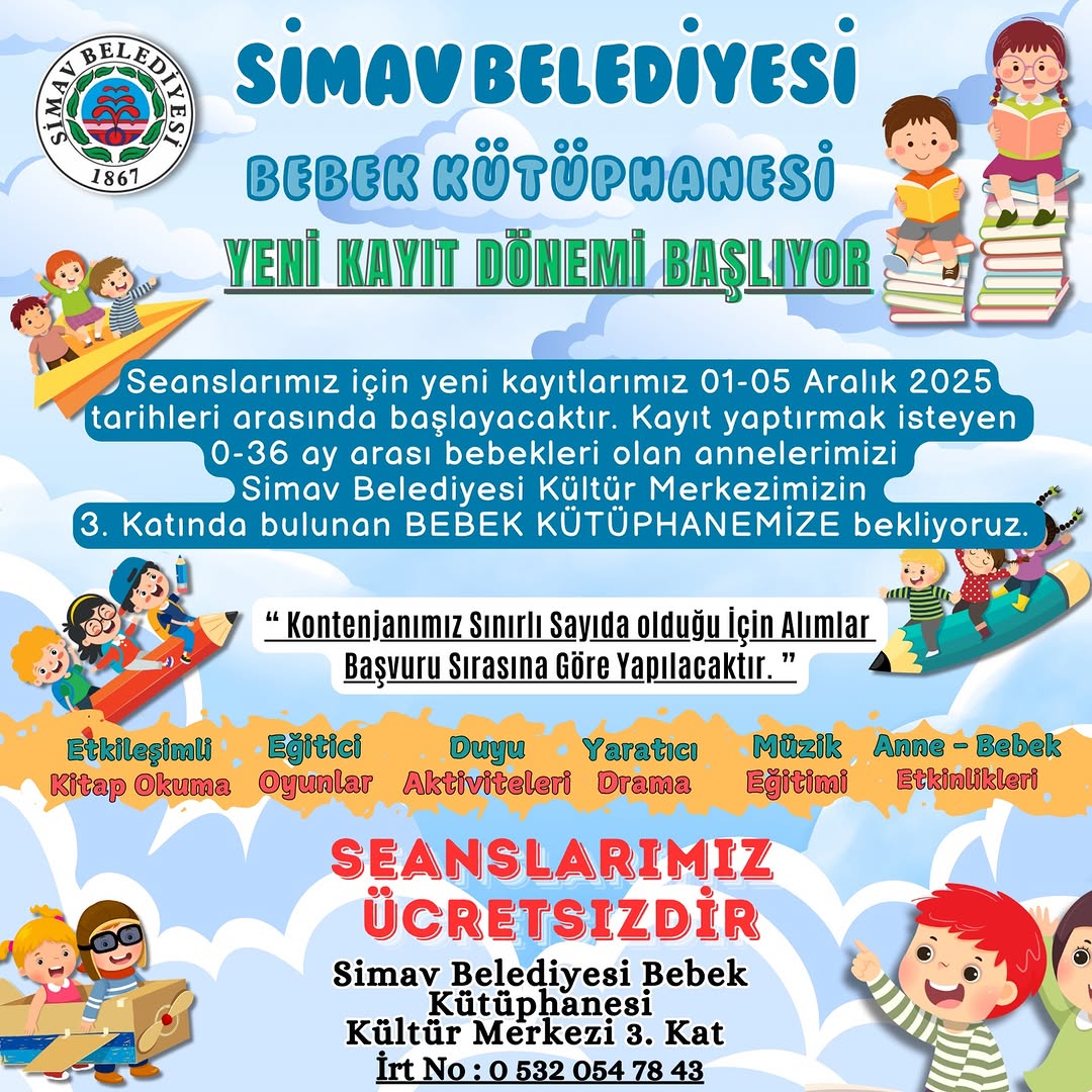 Simav Belediyesi'nden Yeni Kayıt Dönemi Duyurusu