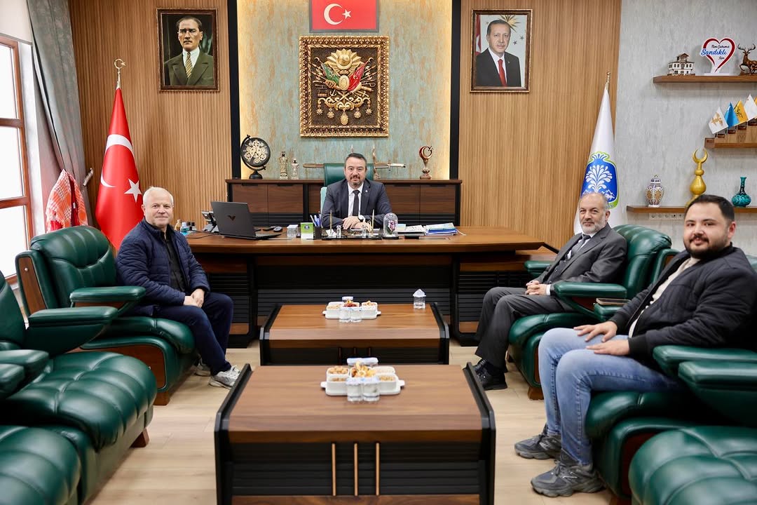 Sandıklı Belediyesi'ne İlçe Müftüsü Ömer Ünal ve Zeki Topbaş Ziyareti