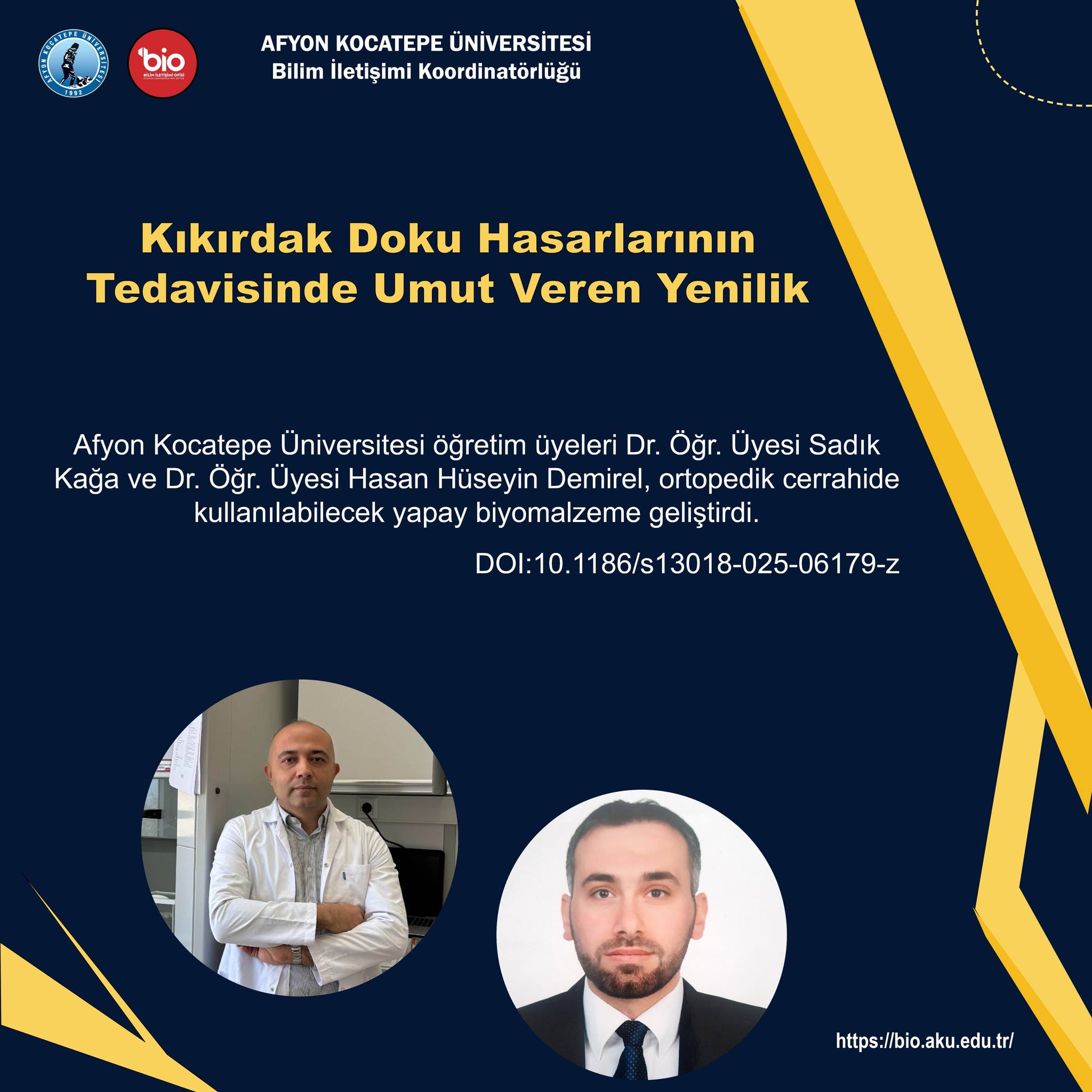 Kıkırdak Doku Hasarlarının Tedavisinde Umut Veren Yenilik