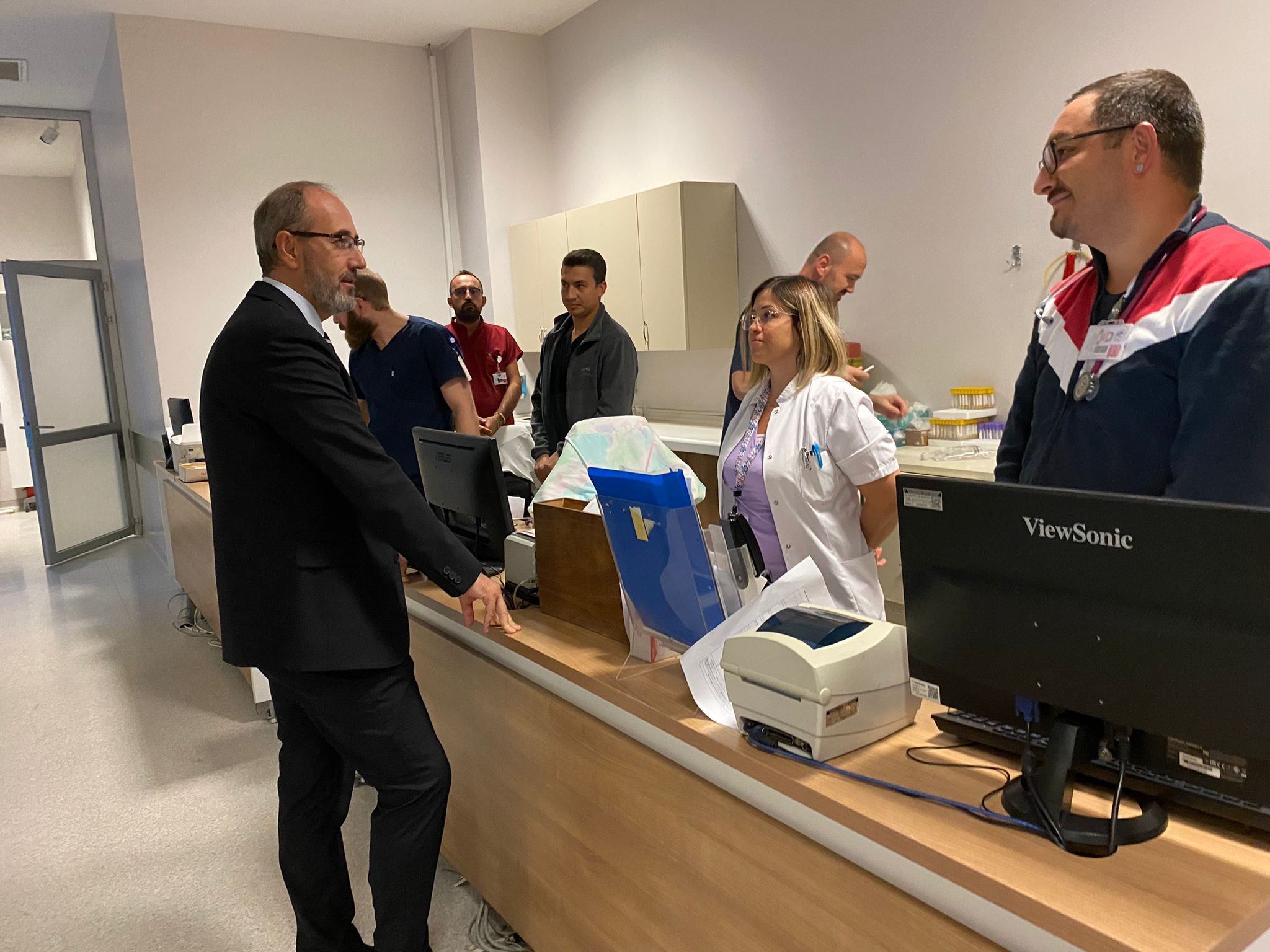 Dr. Öztürk'ten Devlet Hsatnesi'ne Akşam Ziyareti