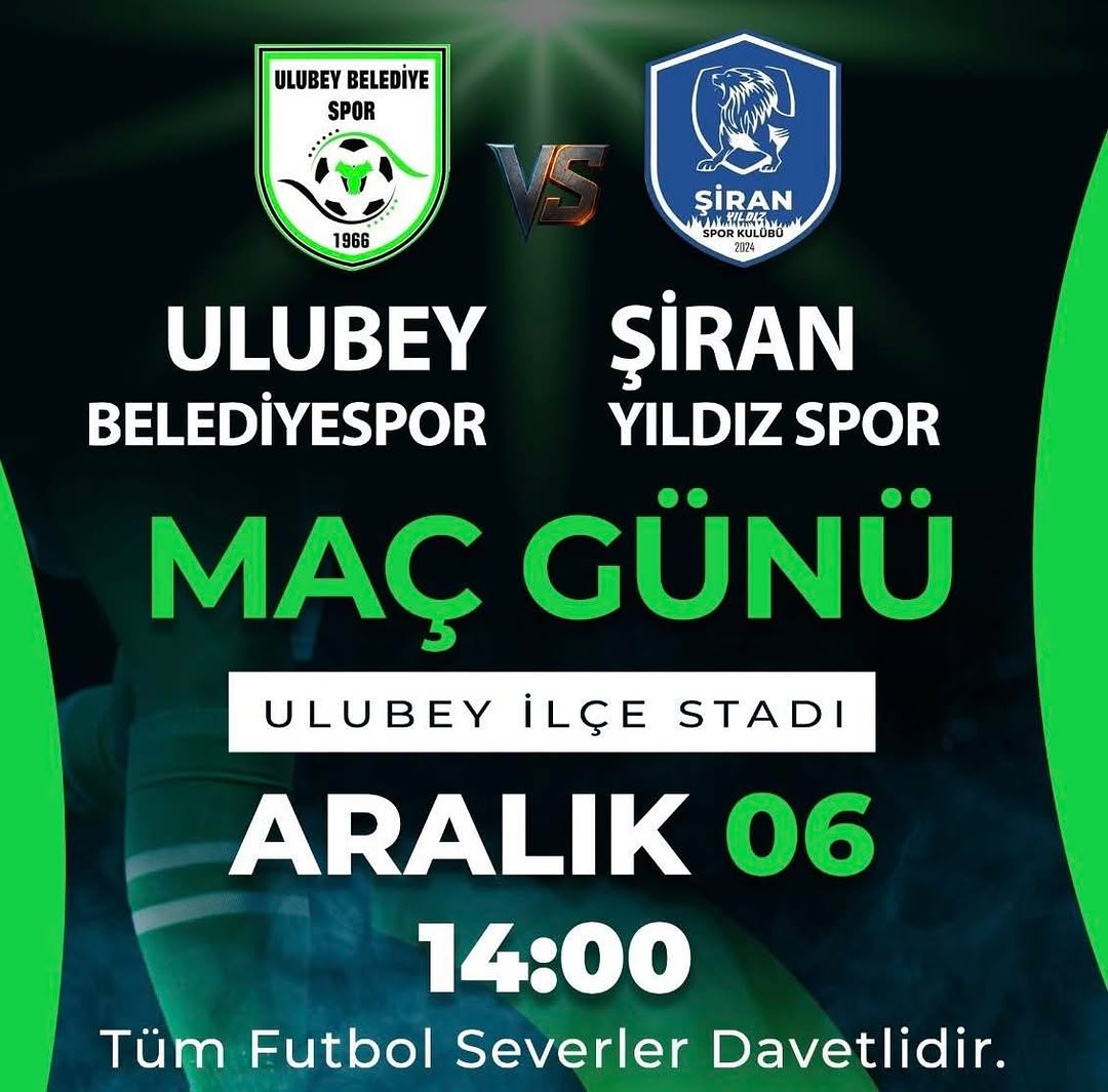 Ulubey Belediyespor'un Cumartesi Günü Oynayacağı Önemli Karşılaşma