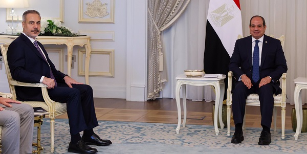 Bakan Hakan Fidan, Mısır Cumhurbaşkanı Sisi ile Görüştü