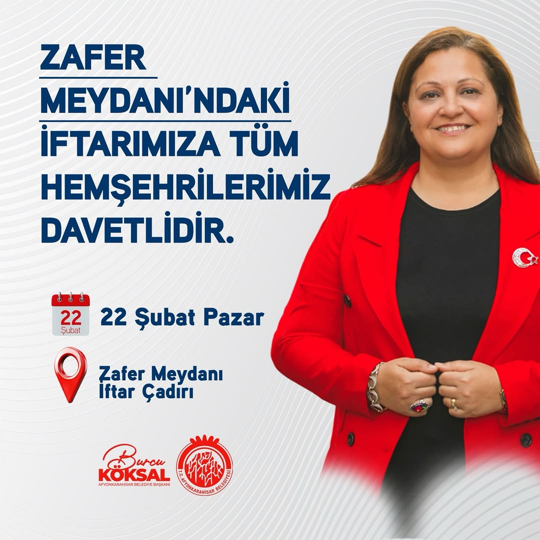 AfyonKarahisar Belediye Başkanı'ndan Ramazan Ayı İftar Daveti