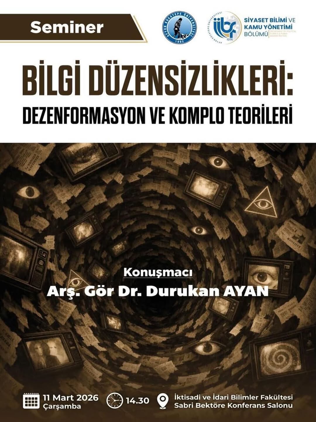 Afyon Kocatepe Üniversitesi'nden Bilgi Düzensizlikleri ve Dezenformasyon Konferansı