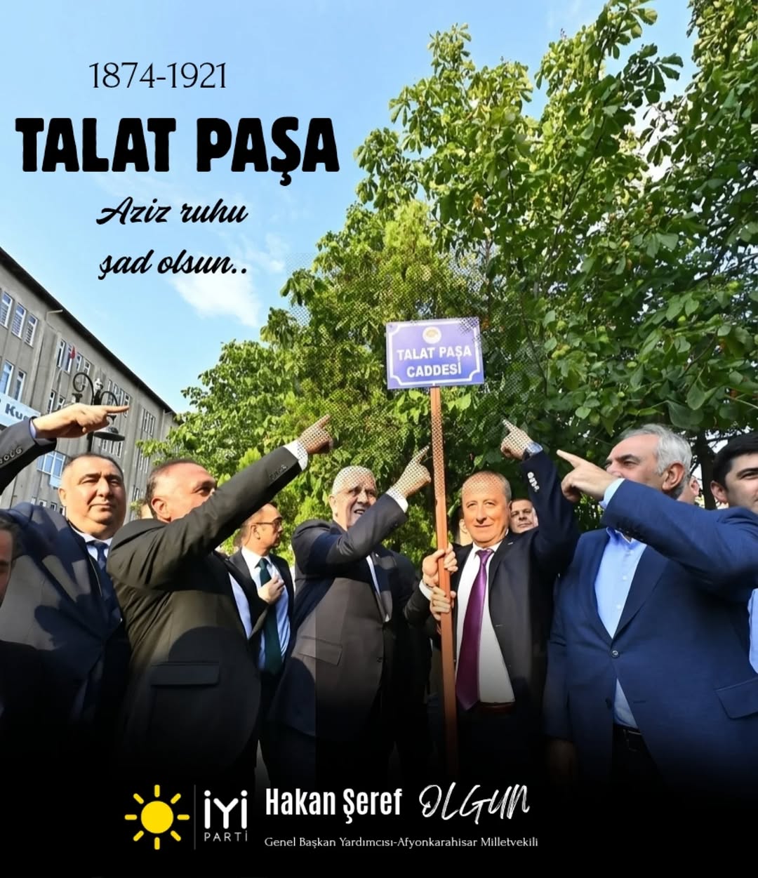 Ermeni Terörist Tarafından Şehit Edilen Talat Paşa'nın Anısına Saygı Paylaşımı