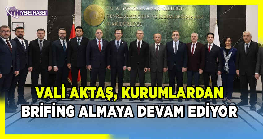 Afyonkarahisar Valisi Dr. Naci Aktaş'ın Çevre ve Şehircilik Çalışmaları Hakkındaki Değerlendirmesi