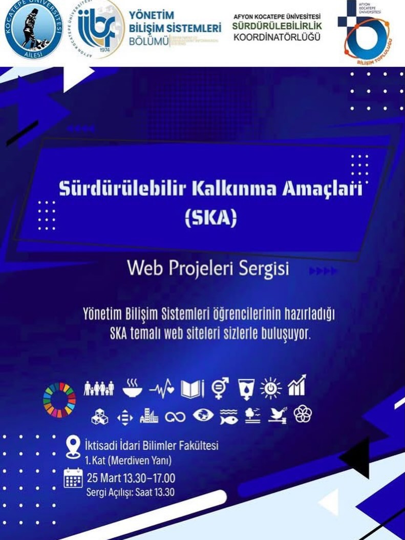 Afyon Kocatepe Üniversitesi'nden SKA Web Projeleri Sergisi