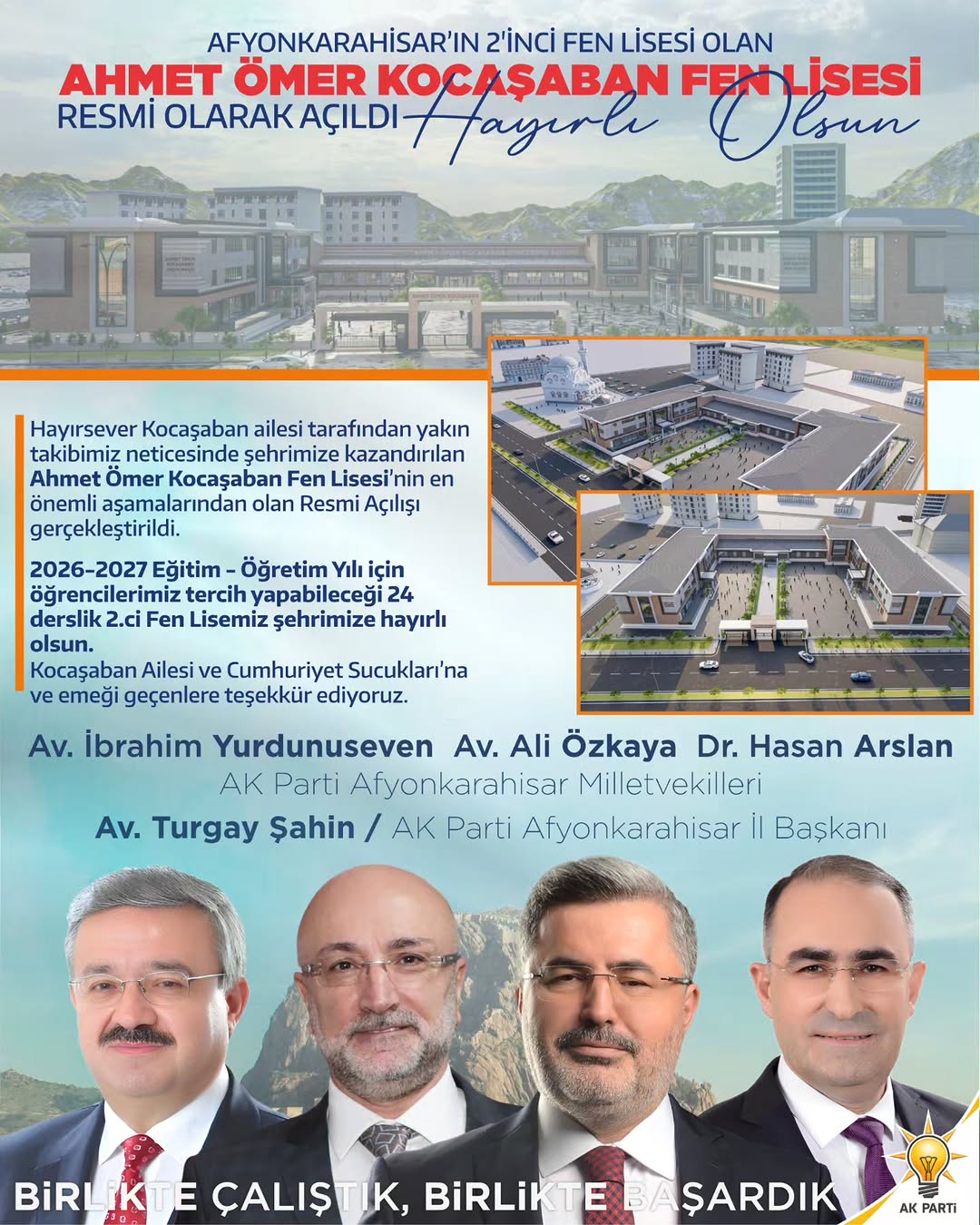Afyonkarahisar'a Değer Katan Yeni Bir Eğitim Yatırımı