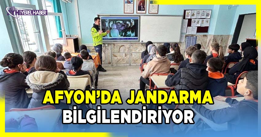 Afyonkarahisar İl Jandarma Ekiplerinden Öğretmenlere ve Öğrencilere Trafik Eğitimi
