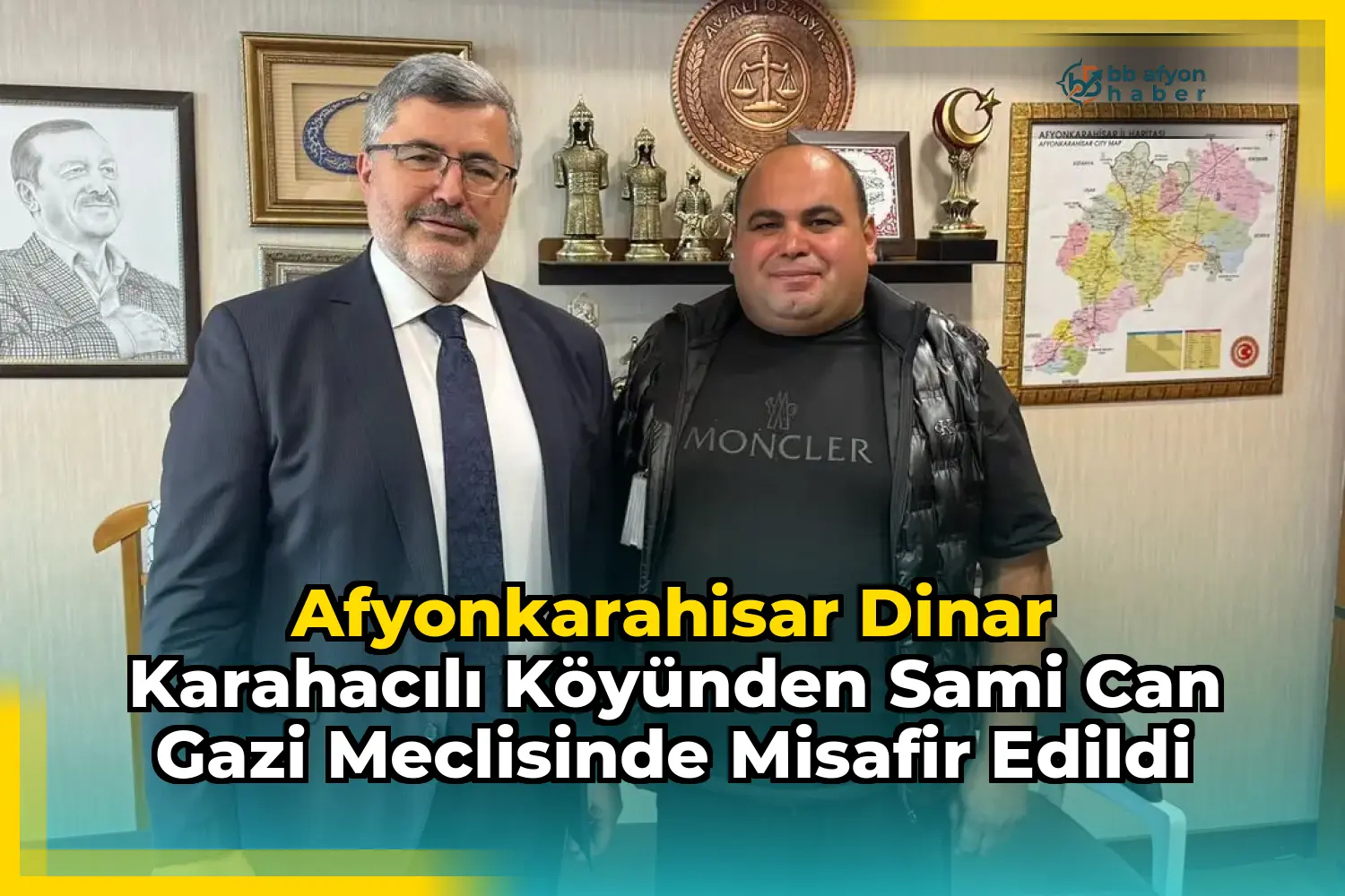 Afyonkarahisar Dinar Karahacılı Köyünden Sami Can Gazi Meclisinde Misafir Edildi