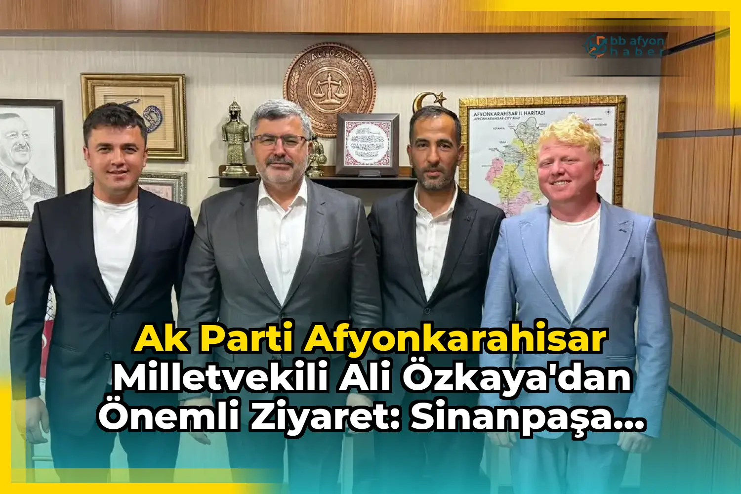 Ak Parti Afyonkarahisar Milletvekili Ali Özkaya'dan Önemli Ziyaret: Sinanpaşa Güney Belediye Başkanı Ali Baran ve Heyeti Gazi Meclis'te Ağırlandı