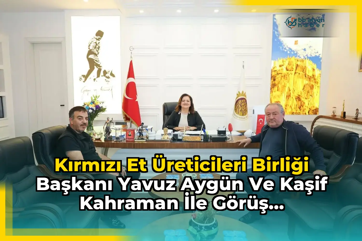 Kırmızı Et Üreticileri Birliği Başkanı Yavuz Aygün ve Kaşif Kahraman ile Görüş Alışverişinde Bulunduk