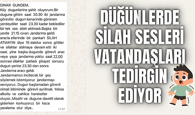 Dinar'da Köy Düğünlerinde Silah Sesleri Endişe Yarattı