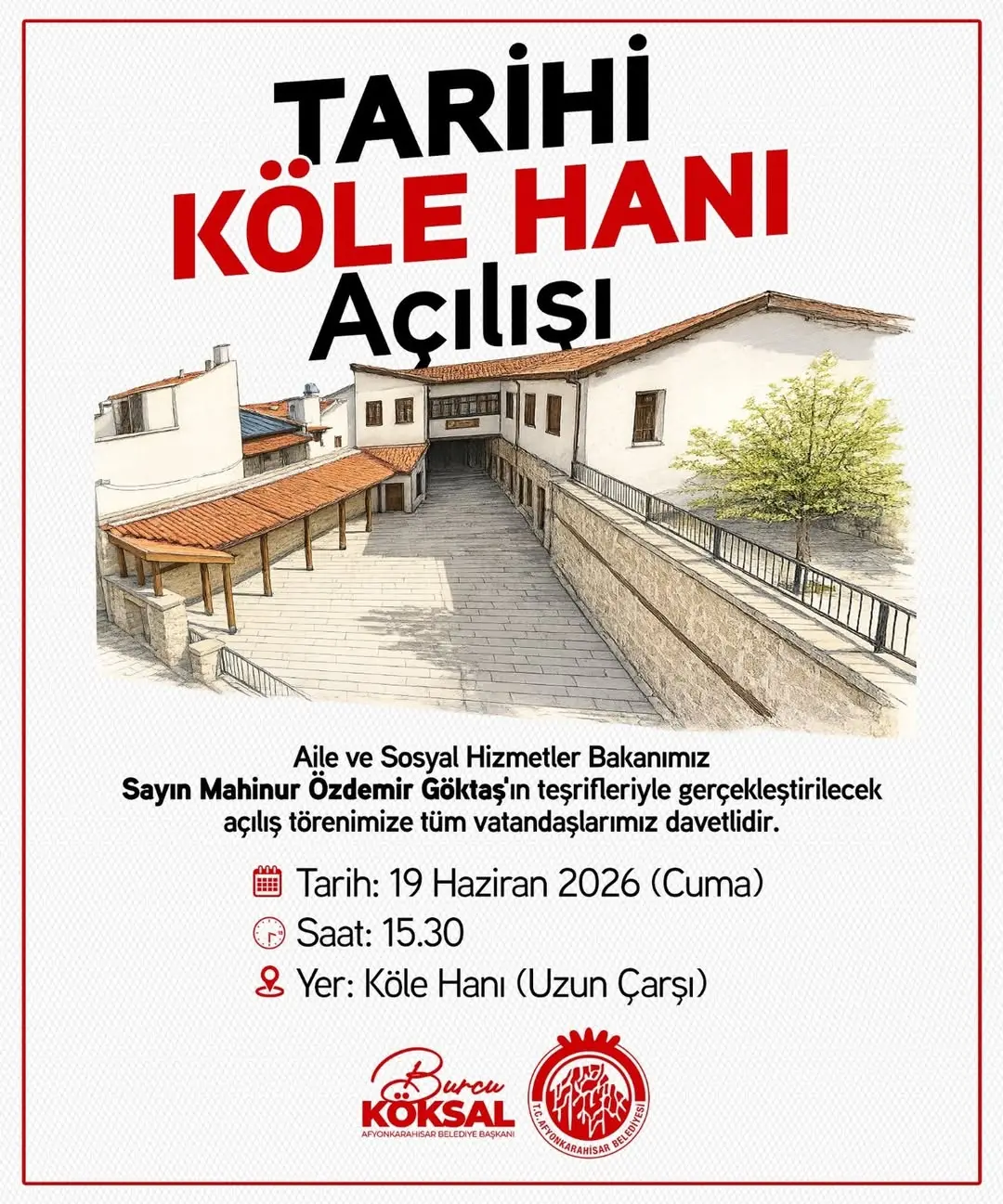 Afyonkarahisar Belediyesi Tarihi Köle Hanı'nı Yeniden Kazandırıyor
