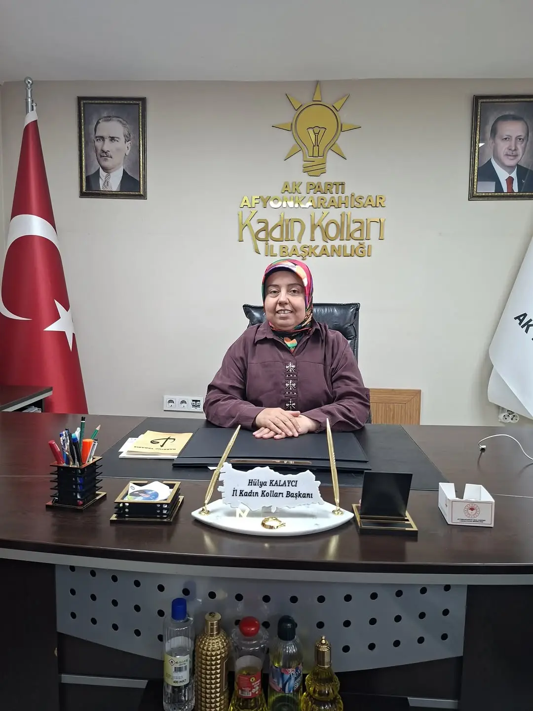 AK Parti Afyonkarahisar İl Kadın Kolları'ndan Hatice İzmir'e Destek