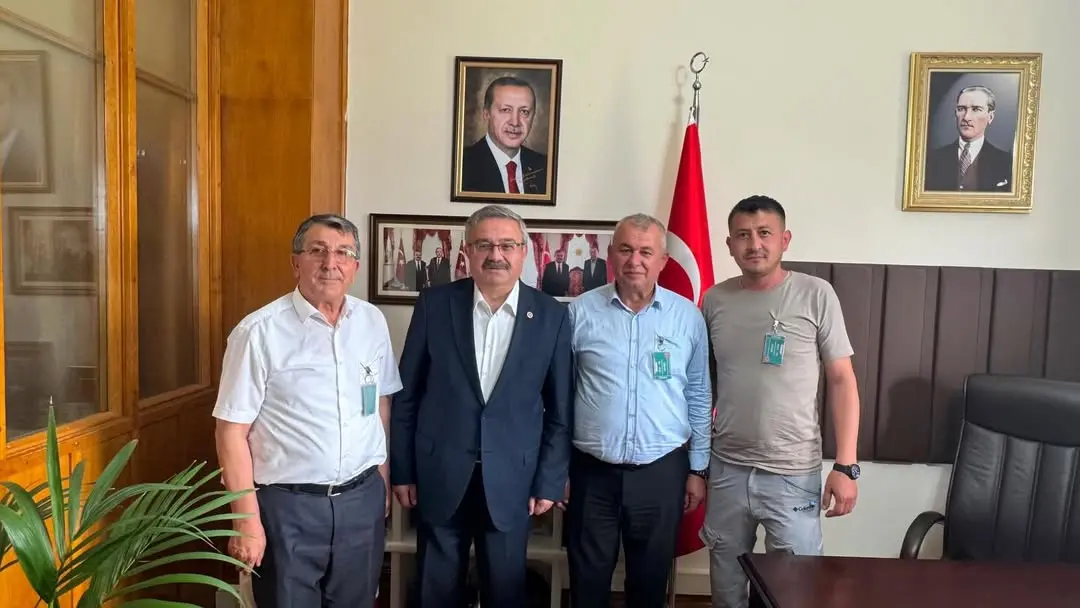 AK Parti Milletvekili İbrahim Yurdunuseven, Mehmet Üçağıl ve Mehmet Yılmaz'ı TBMM'de Ağırladı