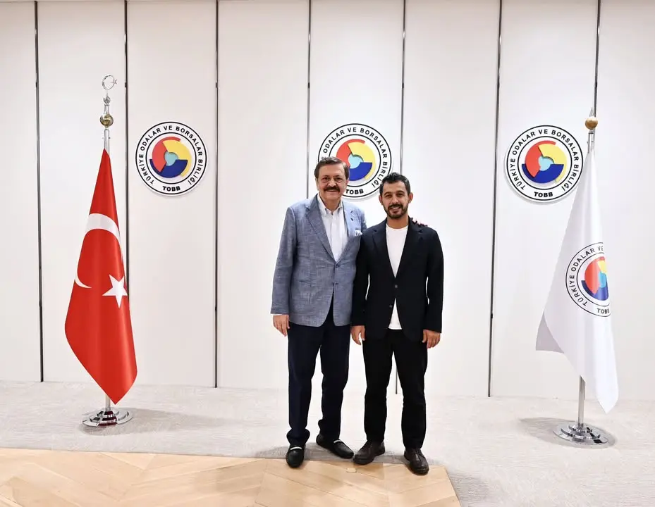 Ankara Ticaret Odası Meclis Üyesi Selim Gökşin TOBB Başkanı Mustafa Rifat Hisarcıklıoğlu'nu Ziyaret Etti