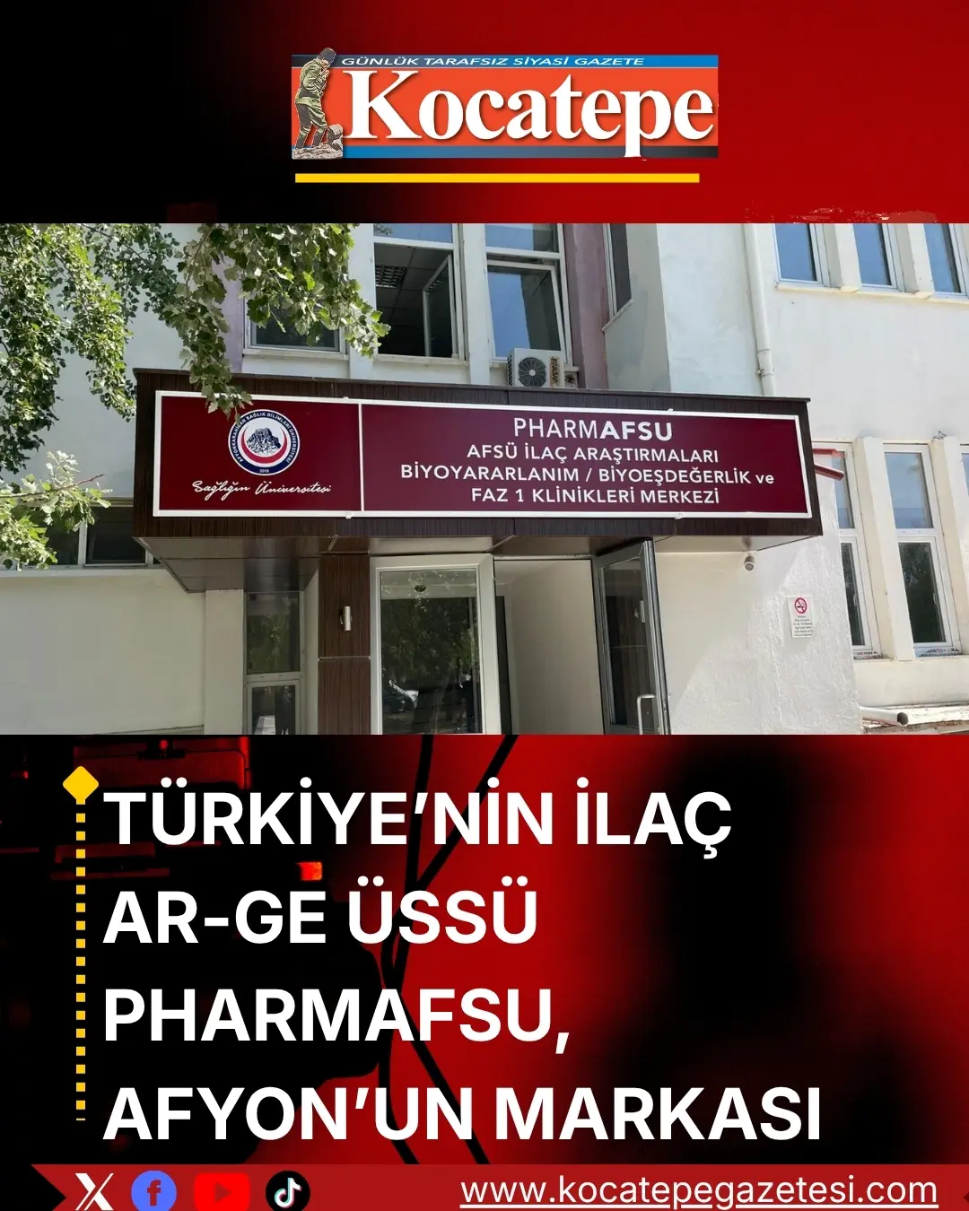 Türkiye'nin İlaç AR-GE Üssü PharmAFSU, Afyon'un Markası