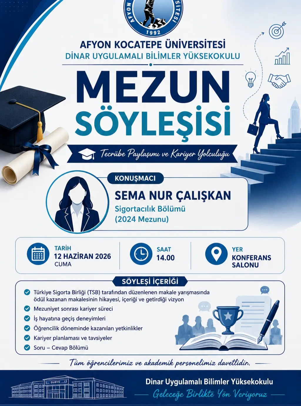Yüksekokulumuzdan Öğrencilere Kariyer Planlaması Destekli 'Mezun Söyleşisi'