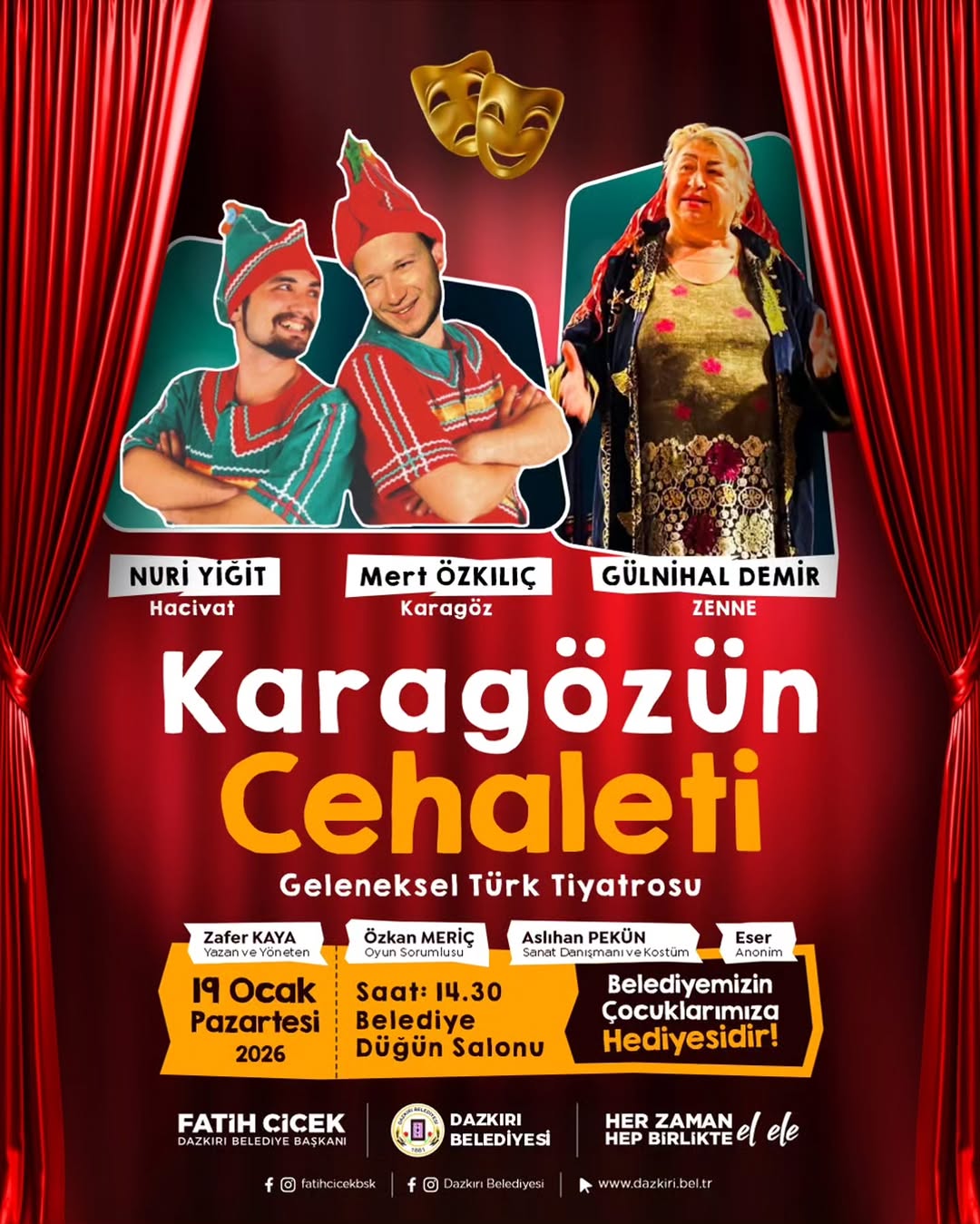 Dazkırı Belediyesi Çocuklarla Geleneksel Türk Tiyatrosunu Buluşturuyor!