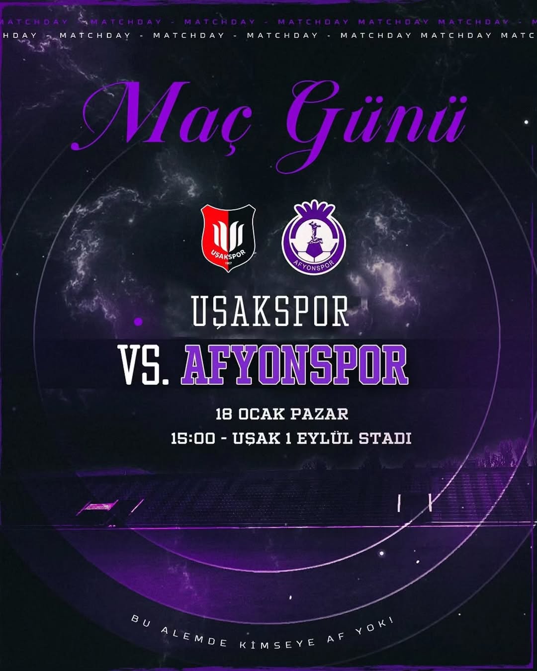 Uşakspor - Afyonspor Maçı Bugün