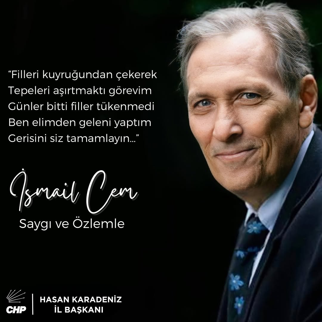 İsmail Cem Anıldı: Nezaket, Dürüstlük ve Barış