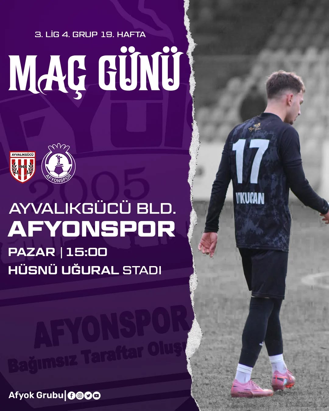 Afyonkarahisar Afyok Grubu'nun Ayvalıkgücü Belediyespor Maçı Hakkındaki Paylaşımı