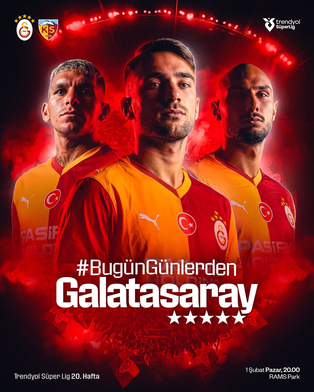 Galatasaray, Z. Kayserispor ile Ali Sami Yen'de Karşılaşacak