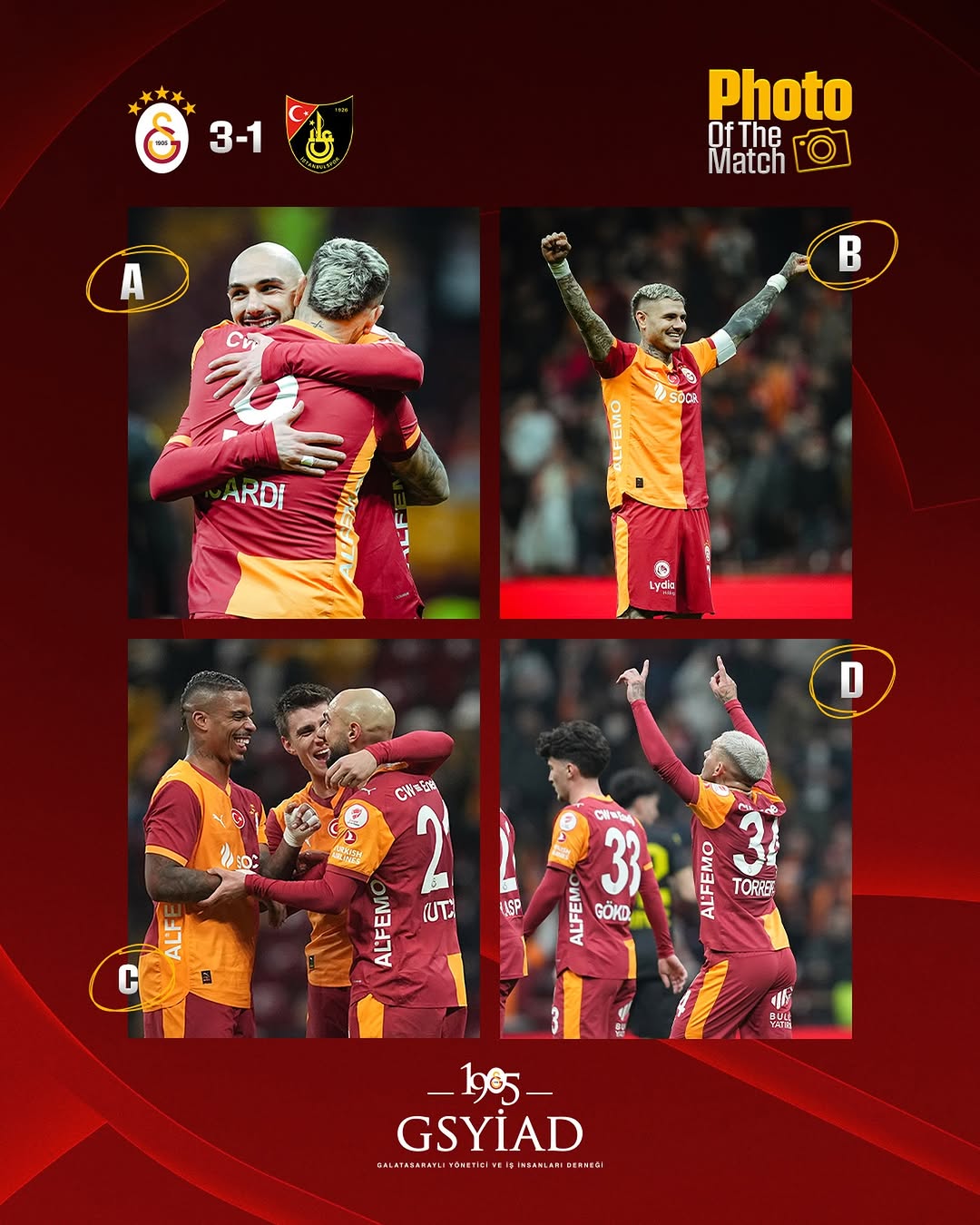Galatasaray Spor Kulübü En Güzel Sarı Kırmızı Kareyi Seçiyor