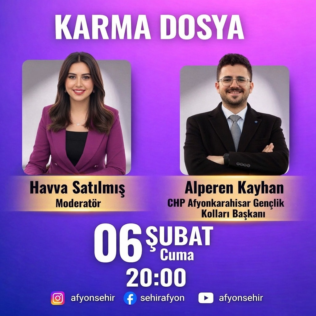 CHP Afyonkarahisar İl Başkanlığı'ndan Gençlik Kolları İl Başkanı Alperen Kayhan'ın Katılacağı Program Duyurusu