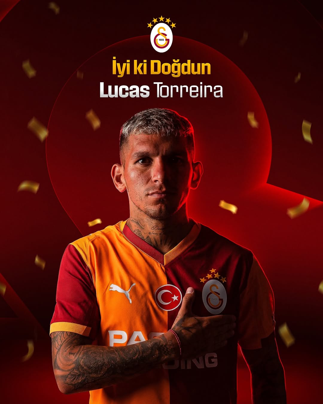 Galatasaray Futbolcusu Lucas Torreira'nın Doğum Günü Kutlu Olsun!