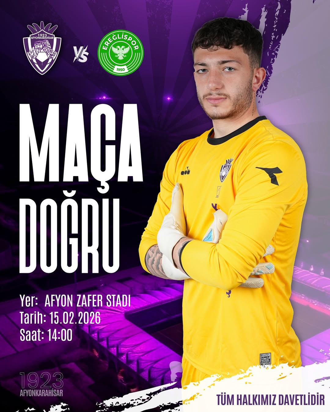 1923 Afyonkarahisar SK - FDM Yapı Ereğli Spor Kulübü Maçı Heyecanı