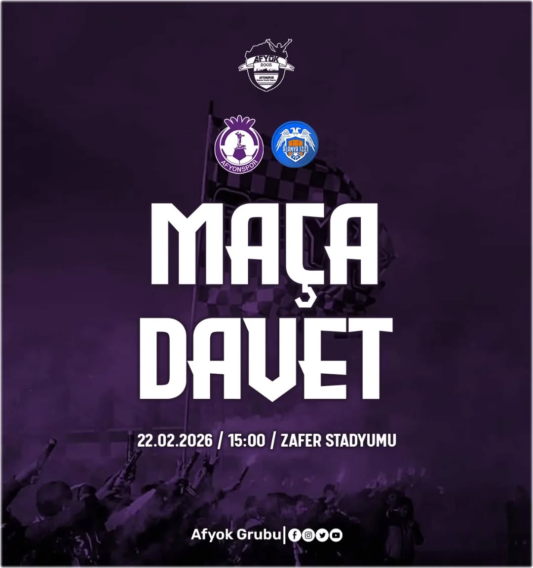 Afyonspor Pazar Günü Alanya 1221 FK ile Karşılaşacak