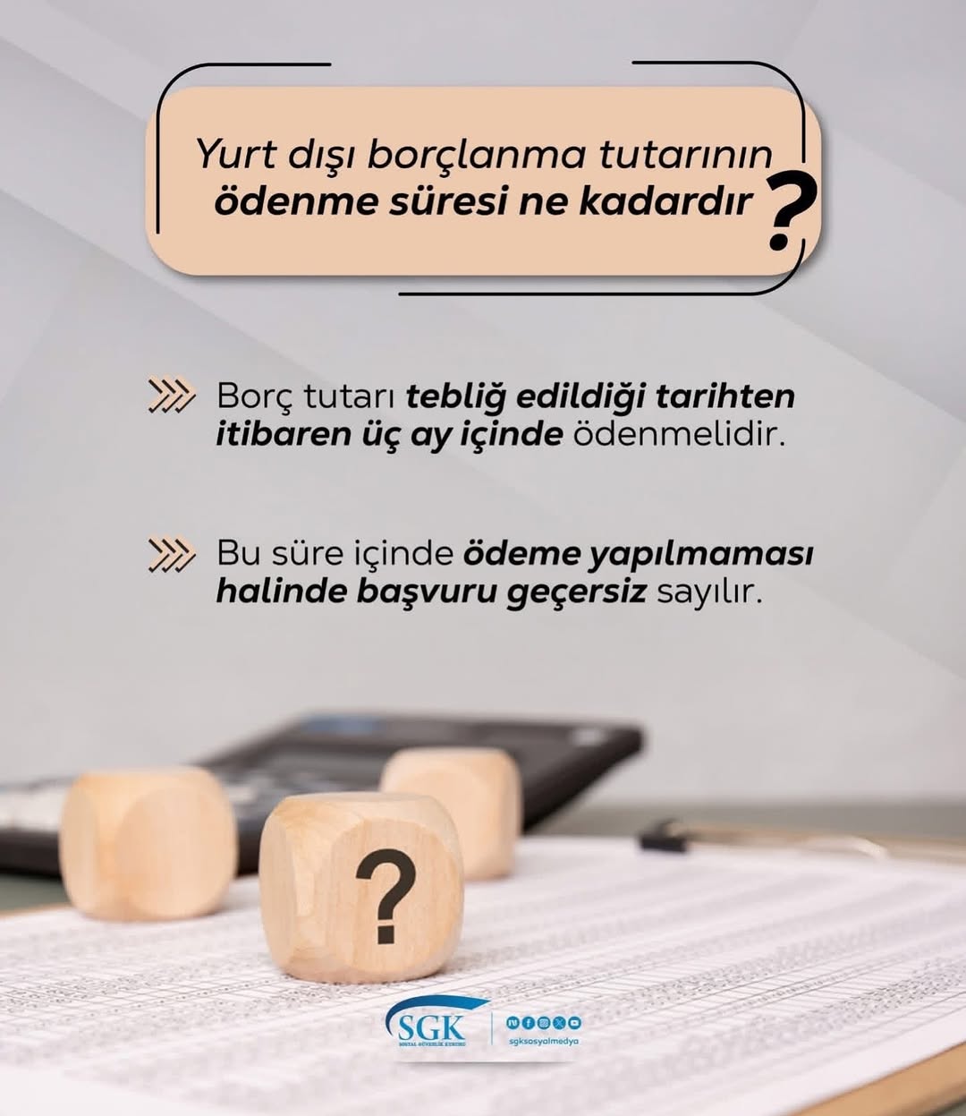 Afyonkarahisar Sgk İl Müdürlüğü'nden Yurt Dışı Borçlanma Tutarının Ödenme Süresi Açıklaması