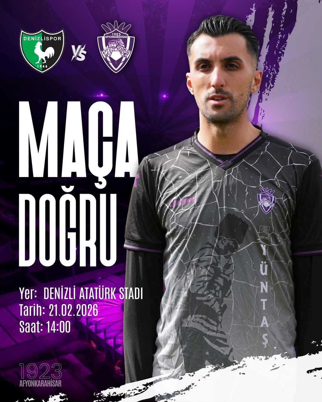 1923 Afyonkarahisar SK Denizlispor ile Bölgesel Amatör Lig Maçına Hazır