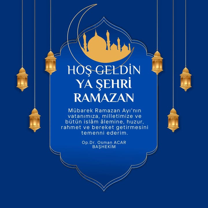 Afyonkarahisar Devlet Hastanesi'nden Mübarek Ramazan Ayı Dileği