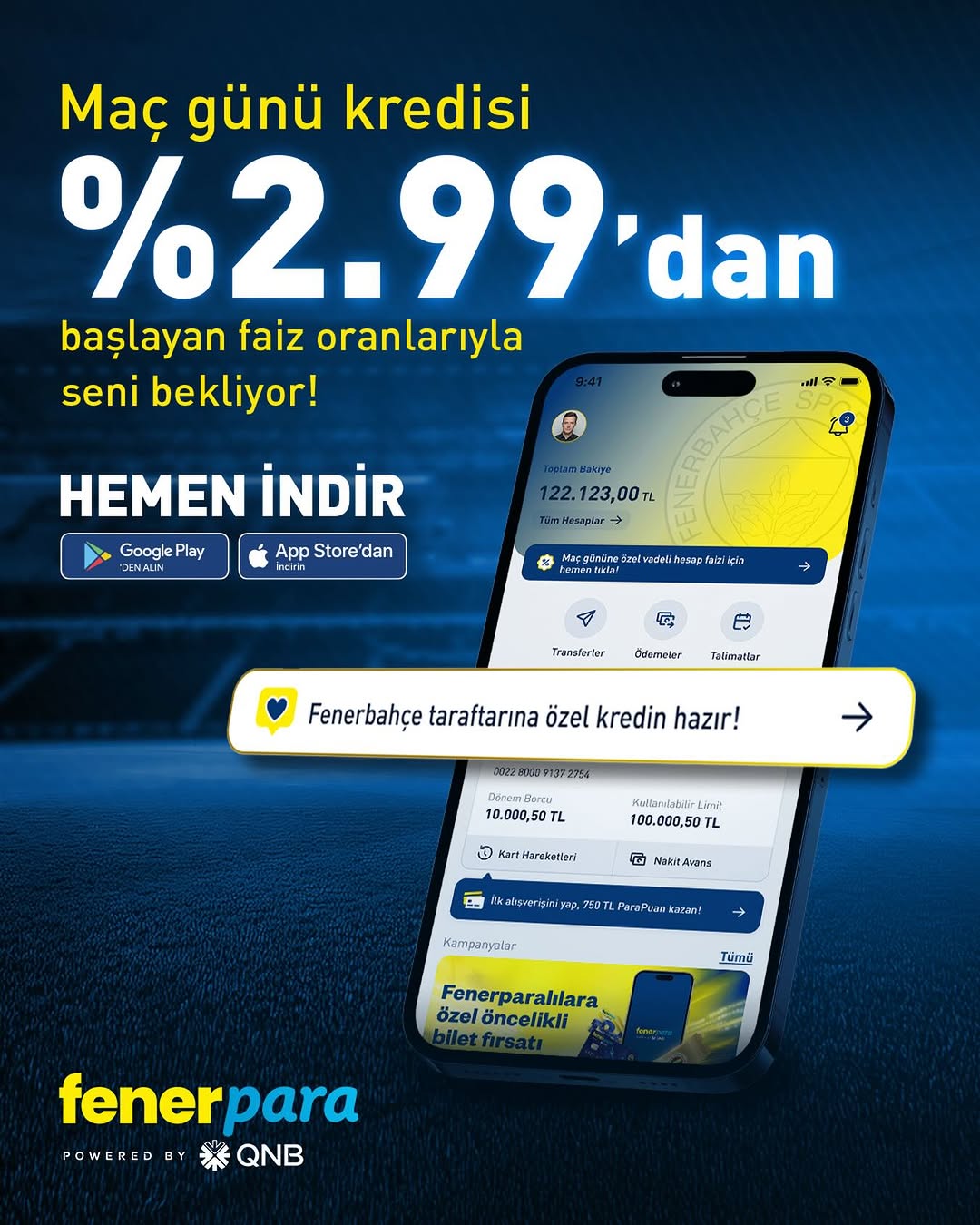 Fenerbahçe'den Yeni Hizmet: Fenerpara Dijital Bankacılık!