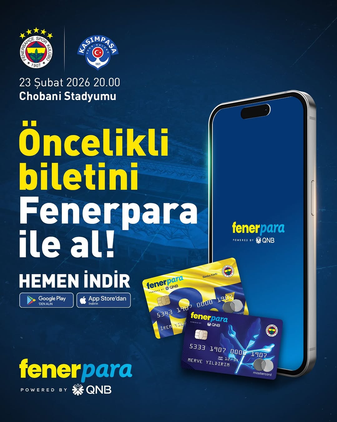 Fenerbahçe'den Fenarpara Kart Sahiplerine Özel Bilet Fırsatı!