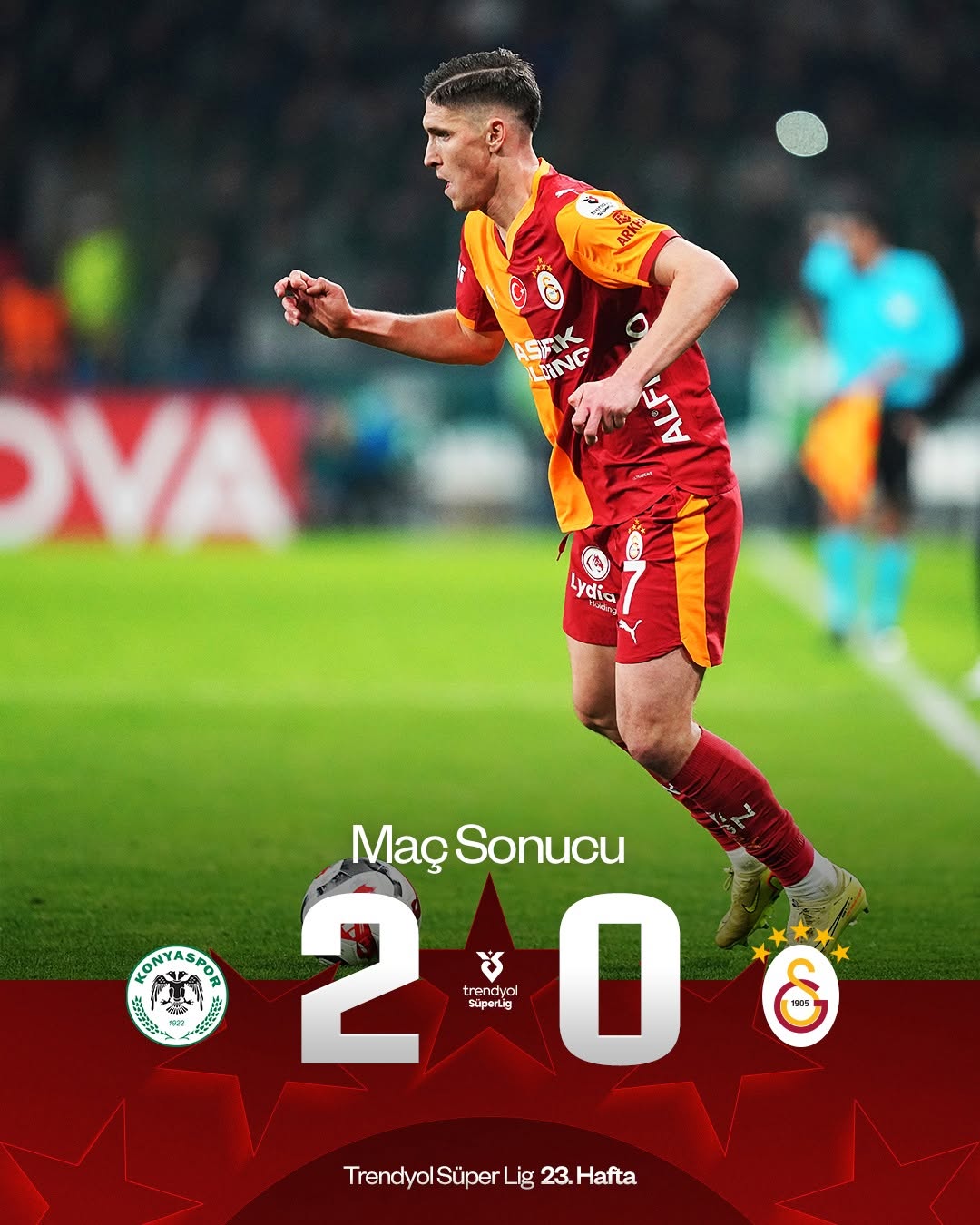 Galatasaray Mağlubiyeti: T. Konyaspor 2-0 Galatasaray