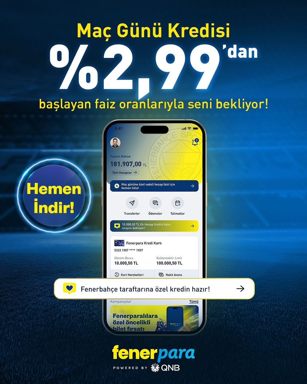 Fenerbahçe'nin Yeni Dönemi: Fenerpara ile Bankacılık Hizmeti Başladı!