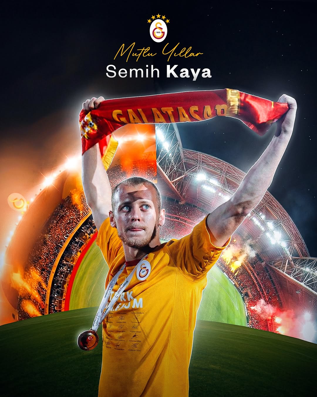 Galatasaray Spor Kulübü'nden Semih Kaya'ya Doğum Günü Kutlaması