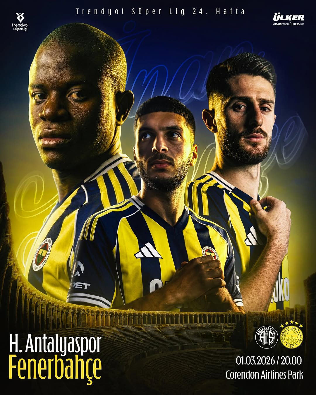 Fenerbahçe, H. Antalyaspor ile Trendyol Süper Lig'de Karşılaşacak