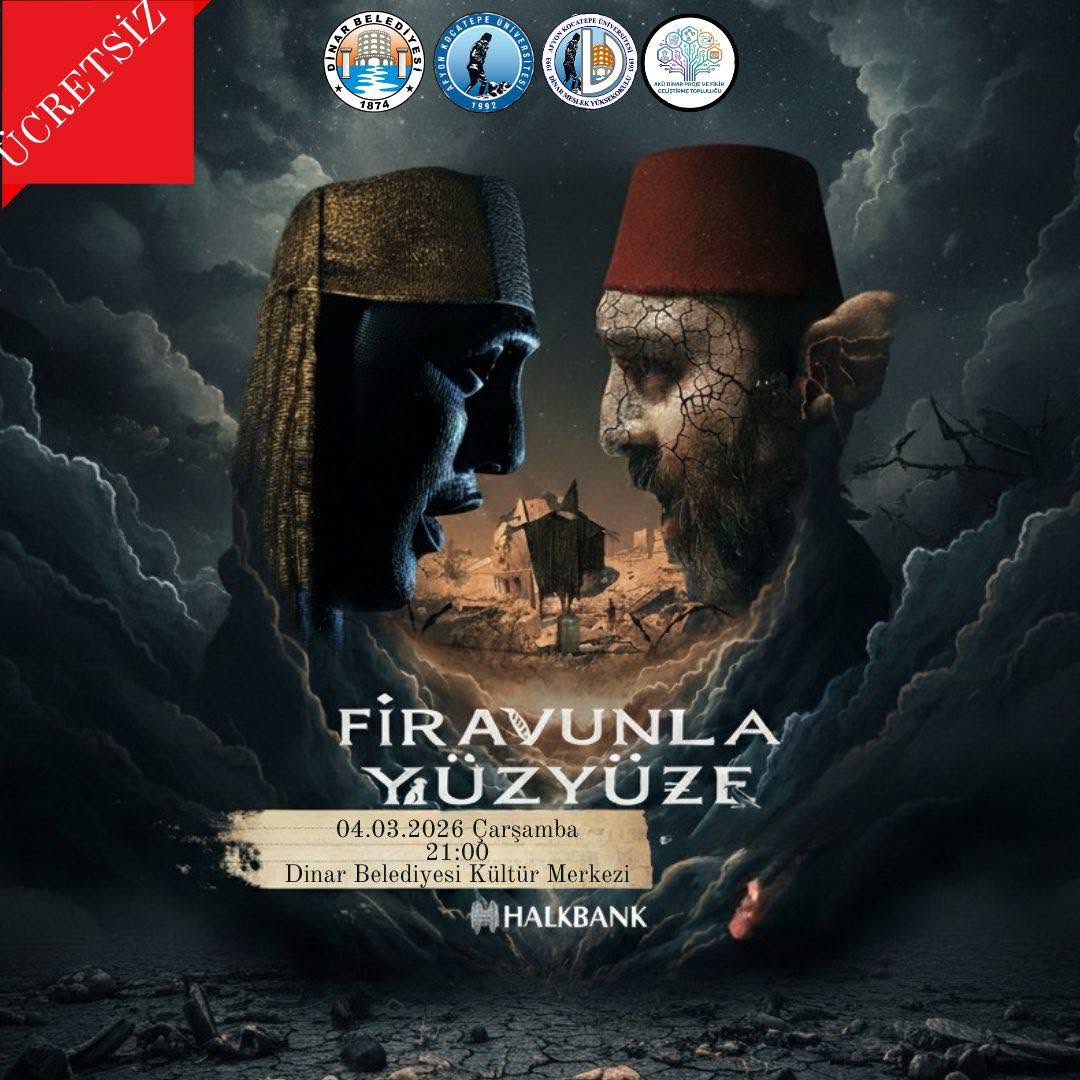 Dinar’da Tarihî Tiyatro Oyunu: Firavunla Yüz Yüze